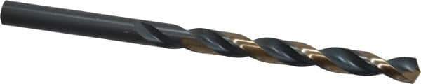 Triumph Twist Drill - 0.234" 135° High Speed Steel Jobber Drill - Oxide/Gold Finish, Right Hand Cut, Spiral Flute, Straight Shank, 3-7/8" OAL, Split Point - Apex Tool & Supply