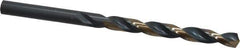 Triumph Twist Drill - 0.234" 135° High Speed Steel Jobber Drill - Oxide/Gold Finish, Right Hand Cut, Spiral Flute, Straight Shank, 3-7/8" OAL, Split Point - Apex Tool & Supply