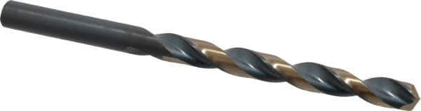 Triumph Twist Drill - 0.272" 135° High Speed Steel Jobber Drill - Oxide/Gold Finish, Right Hand Cut, Spiral Flute, Straight Shank, 4-1/8" OAL, Split Point - Apex Tool & Supply