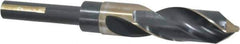 Triumph Twist Drill - 55/64" Drill, 118° Point, High Speed Steel Silver Deming & Reduced Shank Drill Bit - Oxide Finish, 6" OAL, Flats on Shank, 3" Flute Length, Right Hand Cut, Split Point, Spiral Flute, Regular Spiral - Apex Tool & Supply
