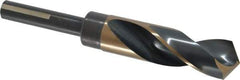 Triumph Twist Drill - 15/16" Drill, 118° Point, High Speed Steel Silver Deming & Reduced Shank Drill Bit - Oxide Finish, 6" OAL, Flats on Shank, 3" Flute Length, Right Hand Cut, Split Point, Spiral Flute, Regular Spiral - Apex Tool & Supply