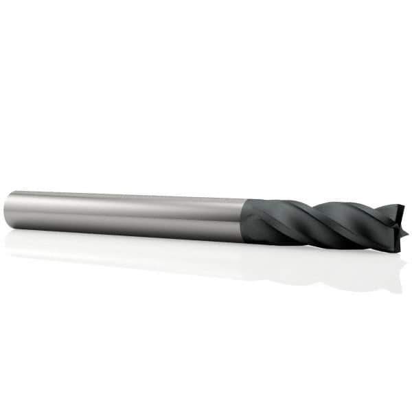 OSG - 14mm, 30mm LOC, 14mm Shank Diam, 89mm OAL, 4 Flute, Solid Carbide Square End Mill - Single End, TiAlN Finish, Spiral Flute, 30° Helix, Centercutting, Right Hand Cut, Right Hand Flute, Series 404 - Apex Tool & Supply
