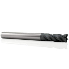 OSG - 14mm, 30mm LOC, 14mm Shank Diam, 89mm OAL, 4 Flute, Solid Carbide Square End Mill - Single End, TiAlN Finish, Spiral Flute, 30° Helix, Centercutting, Right Hand Cut, Right Hand Flute, Series 404 - Apex Tool & Supply