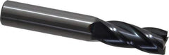 OSG - 7/16", 1" LOC, 7/16" Shank Diam, 2-3/4" OAL, 4 Flute, Solid Carbide Square End Mill - Single End, TiAlN Finish, Spiral Flute, 30° Helix, Centercutting, Right Hand Cut, Right Hand Flute, Series 404 - Apex Tool & Supply