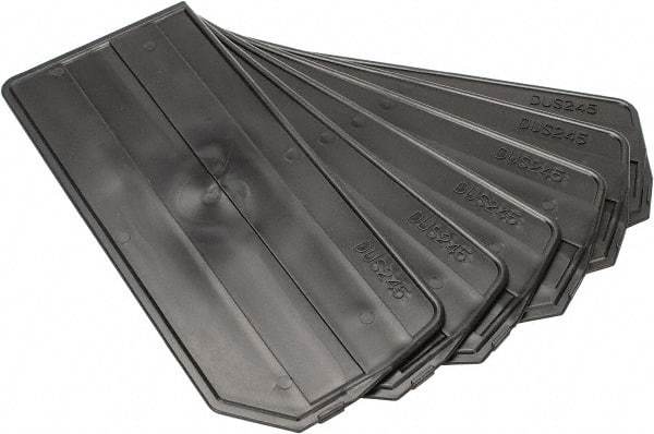 Quantum Storage - 16-1/2" Wide x 5" High, Black Bin Divider - Use with Quantum Storage Systems - QUS 245 - Apex Tool & Supply