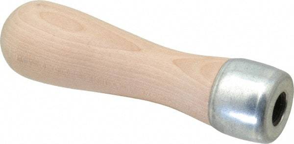 Lutz - 5" Long x 1-3/8" Diam File Handle - For Use with 14" Files - Apex Tool & Supply