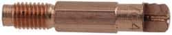 Lincoln Electric - MIG Notched Tips Air Cooled Welder Nozzle/Tip/Insulator - 3/64" Wire Outside Diam - Exact Industrial Supply