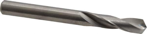 M.A. Ford - Letter E (1/4) 118° Spiral Flute Solid Carbide Screw Machine Drill Bit - Bright Finish, Right Hand Cut, 1" Flute Length, 2-1/2" OAL, Faceted Point, Straight Shank - Apex Tool & Supply