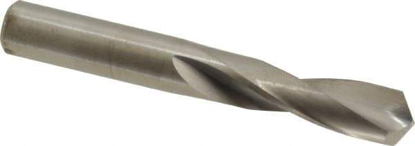 M.A. Ford - 21/64" 118° Spiral Flute Solid Carbide Screw Machine Drill Bit - Bright Finish, Right Hand Cut, 1-1/4" Flute Length, 2-1/2" OAL, Faceted Point, Straight Shank - Apex Tool & Supply