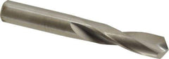M.A. Ford - 21/64" 118° Spiral Flute Solid Carbide Screw Machine Drill Bit - Bright Finish, Right Hand Cut, 1-1/4" Flute Length, 2-1/2" OAL, Faceted Point, Straight Shank - Apex Tool & Supply
