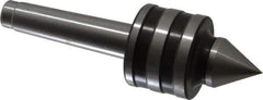 Value Collection - MT2 Taper Shank Shank, 41mm Head Diam, Live Center - 5,000 Max RPM, 24mm Point Diam, 2.22" Point Len, 463 Lb Max Workpc, Standard Point - Apex Tool & Supply