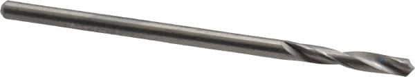 M.A. Ford - #41 118° Spiral Flute Solid Carbide Screw Machine Drill Bit - Bright Finish, Right Hand Cut, 1/2" Flute Length, 2" OAL, Faceted Point, Straight Shank - Apex Tool & Supply