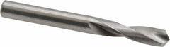 M.A. Ford - 0.261" 118° Spiral Flute Solid Carbide Screw Machine Drill Bit - Bright Finish, Right Hand Cut, 1" Flute Length, 2-1/2" OAL, Faceted Point, Straight Shank - Apex Tool & Supply