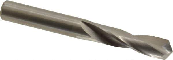 M.A. Ford - 0.295" 118° Spiral Flute Solid Carbide Screw Machine Drill Bit - Bright Finish, Right Hand Cut, 1-1/4" Flute Length, 2-1/2" OAL, Faceted Point, Straight Shank - Apex Tool & Supply