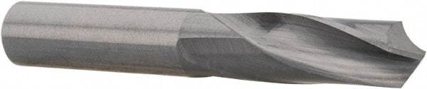 M.A. Ford - 0.397" 118° Spiral Flute Solid Carbide Screw Machine Drill Bit - Bright Finish, Right Hand Cut, 1-1/4" Flute Length, 2-3/4" OAL, Faceted Point, Straight Shank - Apex Tool & Supply