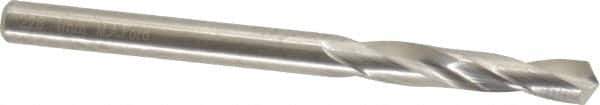 M.A. Ford - 4.0005mm 118° Spiral Flute Solid Carbide Screw Machine Drill Bit - Bright Finish, Right Hand Cut, 22mm Flute Length, 55mm OAL, Faceted Point, Straight Shank - Apex Tool & Supply