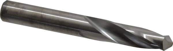 M.A. Ford - 12.99972mm 118° Spiral Flute Solid Carbide Screw Machine Drill Bit - Bright Finish, Right Hand Cut, 51mm Flute Length, 102mm OAL, Faceted Point, Straight Shank - Apex Tool & Supply
