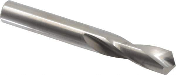 M.A. Ford - 14.00048mm 118° Spiral Flute Solid Carbide Screw Machine Drill Bit - Bright Finish, Right Hand Cut, 54mm Flute Length, 107mm OAL, Faceted Point, Straight Shank - Apex Tool & Supply