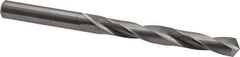 M.A. Ford - Letter E (1/4) 118° Solid Carbide Jobber Drill - Bright Finish, Right Hand Cut, Spiral Flute, Straight Shank, 3-1/4" OAL, Faceted Point - Apex Tool & Supply