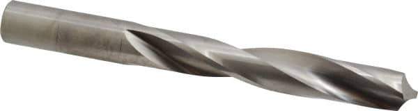 M.A. Ford - 17/32" 118° Solid Carbide Jobber Drill - Bright Finish, Right Hand Cut, Spiral Flute, Straight Shank, 5" OAL, Faceted Point - Apex Tool & Supply