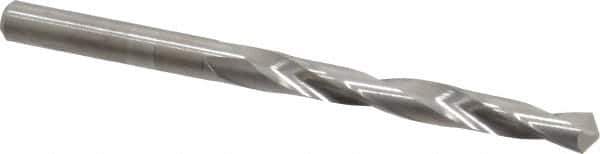 M.A. Ford - #12 118° Solid Carbide Jobber Drill - Bright Finish, Right Hand Cut, Spiral Flute, Straight Shank, 2-3/4" OAL, Faceted Point - Apex Tool & Supply