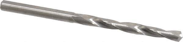 M.A. Ford - #24 118° Solid Carbide Jobber Drill - Bright Finish, Right Hand Cut, Spiral Flute, Straight Shank, 2-1/2" OAL, Faceted Point - Apex Tool & Supply