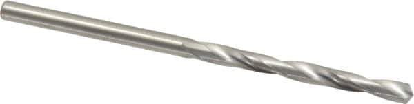 M.A. Ford - #40 118° Solid Carbide Jobber Drill - Bright Finish, Right Hand Cut, Spiral Flute, Straight Shank, 2" OAL, Faceted Point - Apex Tool & Supply