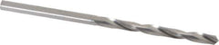 M.A. Ford - #42 118° Solid Carbide Jobber Drill - Bright Finish, Right Hand Cut, Spiral Flute, Straight Shank, 2" OAL, Faceted Point - Apex Tool & Supply
