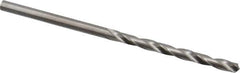 M.A. Ford - #44 118° Solid Carbide Jobber Drill - Bright Finish, Right Hand Cut, Spiral Flute, Straight Shank, 2" OAL, Faceted Point - Apex Tool & Supply