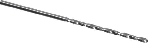 M.A. Ford - #56 118° Solid Carbide Jobber Drill - Bright Finish, Right Hand Cut, Spiral Flute, Straight Shank, 1-1/2" OAL, Faceted Point - Apex Tool & Supply
