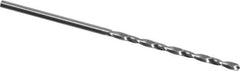 M.A. Ford - #56 118° Solid Carbide Jobber Drill - Bright Finish, Right Hand Cut, Spiral Flute, Straight Shank, 1-1/2" OAL, Faceted Point - Apex Tool & Supply