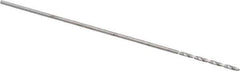 M.A. Ford - #72 118° Solid Carbide Jobber Drill - Bright Finish, Right Hand Cut, Spiral Flute, Straight Shank, 1-1/2" OAL, Faceted Point - Apex Tool & Supply