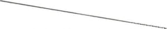 M.A. Ford - #80 118° Solid Carbide Jobber Drill - Bright Finish, Right Hand Cut, Spiral Flute, Straight Shank, 1-1/2" OAL, Faceted Point - Apex Tool & Supply