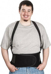 Ergodyne - Size M, Spandex Belt with Adjustable Shoulder Straps - 30 to 34" Waist, Detachable Strap, Black - Apex Tool & Supply