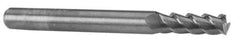 M.A. Ford - 0.5512", 30mm LOC, 14mm Shank Diam, 89mm OAL, 3 Flute, Solid Carbide Square End Mill - Single End, Uncoated, Spiral Flute, 53° Helix, Centercutting, Right Hand Cut, Right Hand Flute, Series 112 - Apex Tool & Supply
