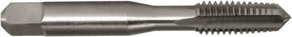 Vermont Tap & Die - 1-1/8 - 7 UNC 3/3B 4 Flute Bright Finish High Speed Steel Straight Flute Standard Hand Tap - Taper, Right Hand Thread, 5-7/16" OAL, 2-9/16" Thread Length, H4 Limit, Oversize - Apex Tool & Supply