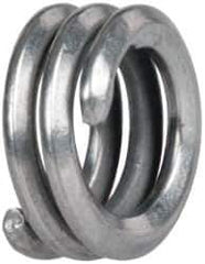 Heli-Coil - #6-32 UNC, 0.138" OAL, Free Running Helical Insert - 2-3/4 Free Coils, Tangless, 304 Stainless Steel, Bright Finish, 1D Insert Length - Apex Tool & Supply