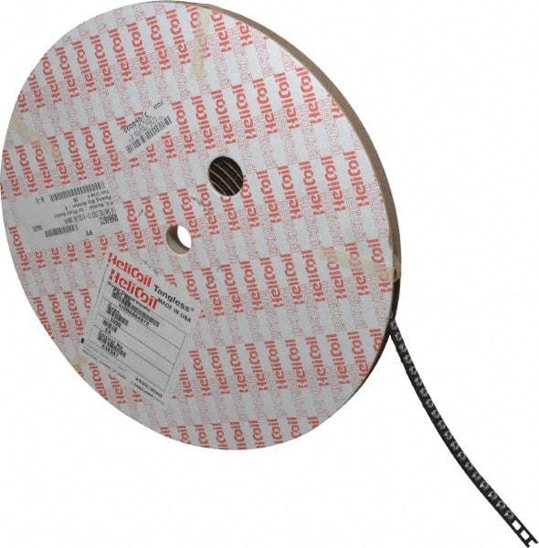 Heli-Coil - #8-32 UNC, 0.246" OAL, Free Running Helical Insert - 6 Free Coils, Tangless, 304 Stainless Steel, 1-1/2D Insert Length - Apex Tool & Supply