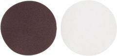 Made in USA - 5" Diam, 120 Grit Aluminum Oxide Adhesive PSA Disc - Fine Grade, Red, Cloth Backing, Flexible - Apex Tool & Supply