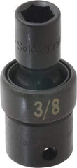 SK - 3/8" Drive 3/8" Standard Universal Impact Socket - 6 Points, 2-1/8" OAL - Apex Tool & Supply