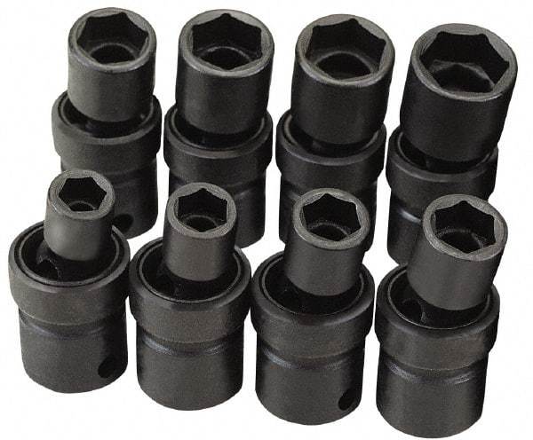 SK - 3/8" Drive 3/4" Standard Universal Impact Socket - 6 Points, 2-3/8" OAL - Apex Tool & Supply