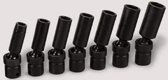 SK - 3/8" Drive 3/4" Deep Universal Impact Socket - 6 Points, 3-7/32" OAL - Apex Tool & Supply