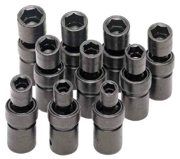SK - 1/2" Drive 18mm Standard Universal Impact Socket - 6 Points, 2-55/64" OAL - Apex Tool & Supply