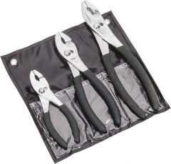 Value Collection - 3 Piece Slip Joint Plier Set - Comes in Plastic Pouch - Apex Tool & Supply