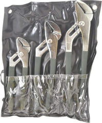 Value Collection - 3 Piece Tongue & Groove Plier Set - Comes in Plastic Pouch - Apex Tool & Supply