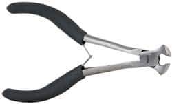 Value Collection - 5-1/2" OAL, End Cutting Pliers - 1/2" Jaw Length x 9/16" Jaw Width, Plastic Coated Handle - Apex Tool & Supply