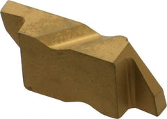 Kennametal - 4125NG Grade KC850, 3.18mm Cutting Width Carbide Grooving Insert - 3.81mm Max Depth of Cut, Left Hand, 0.19mm Corner Radius, TiC/TiCN/TiN Finish - Apex Tool & Supply