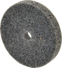 3M - 1-1/2" Diam, 1/4" Face Width, 3/16" Center Hole, Medium Grade, Silicon Carbide Deburring Wheel - Unitized, Hard Density 7 Grade, 30,100 RPM - Apex Tool & Supply