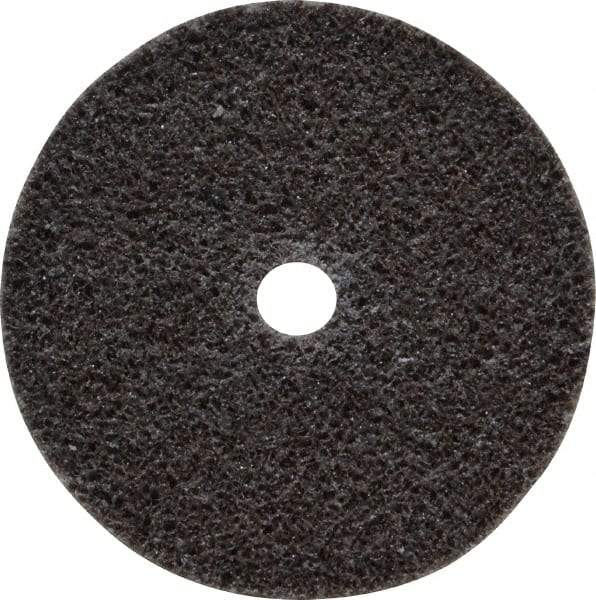 3M - 2" Diam, 1/4" Face Width, 1/4" Center Hole, Medium Grade, Aluminum Oxide Deburring Wheel - Unitized, Hard Density 7 Grade, 22,100 RPM - Apex Tool & Supply