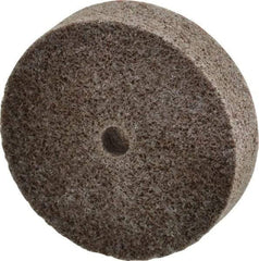 3M - 2" Diam, 1/2" Face Width, 1/4" Center Hole, Fine Grade, Aluminum Oxide Deburring Wheel - Unitized, Medium Density 5 Grade, 22,100 RPM - Apex Tool & Supply